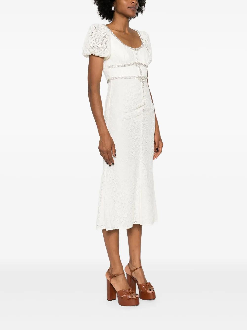 floral-lace midi dress Product Image