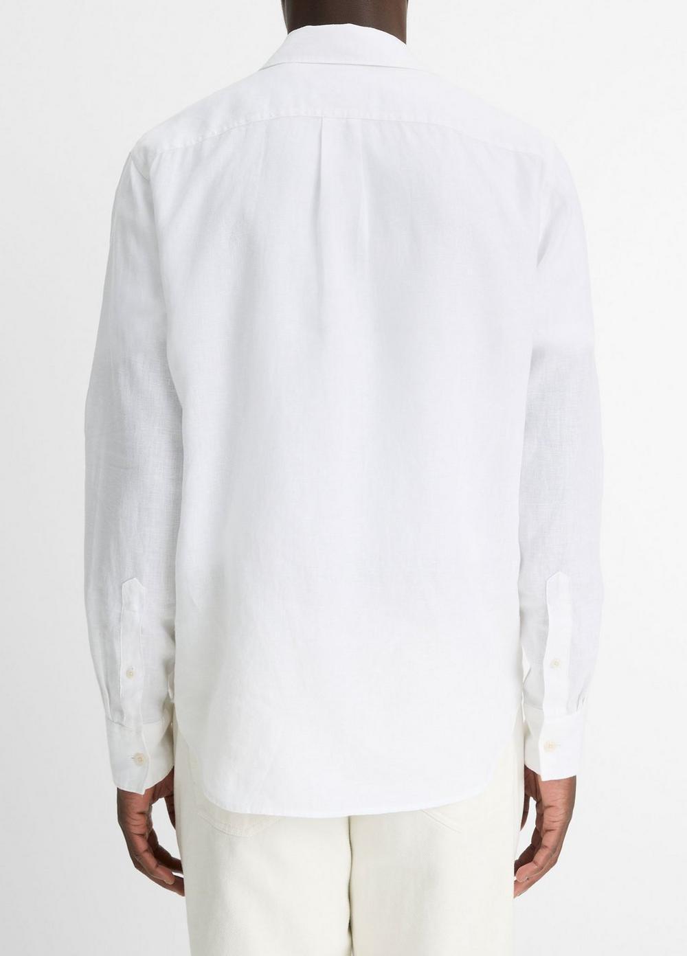 Mens Linen Utility Shirt, Mangrove, Size XXL Vince Product Image