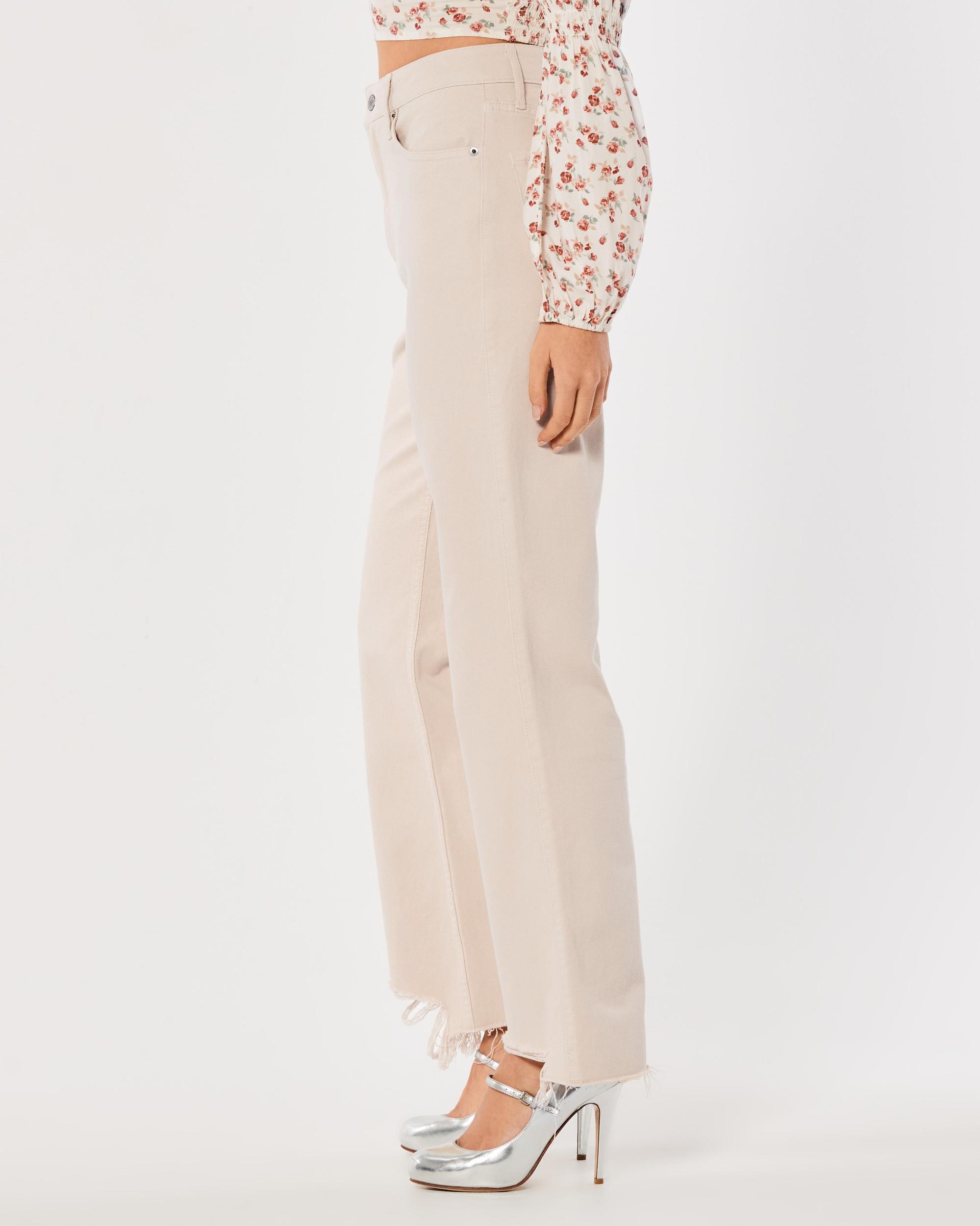 Social Tourist Highest Rise Sage Relaxed Straight Jeans Product Image