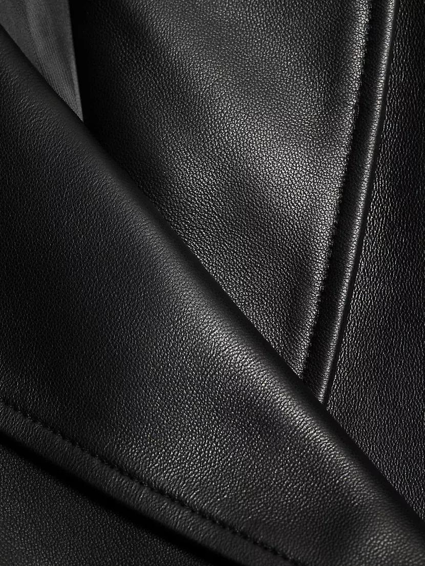 Wrap Walker Lamb Leather Coat Product Image