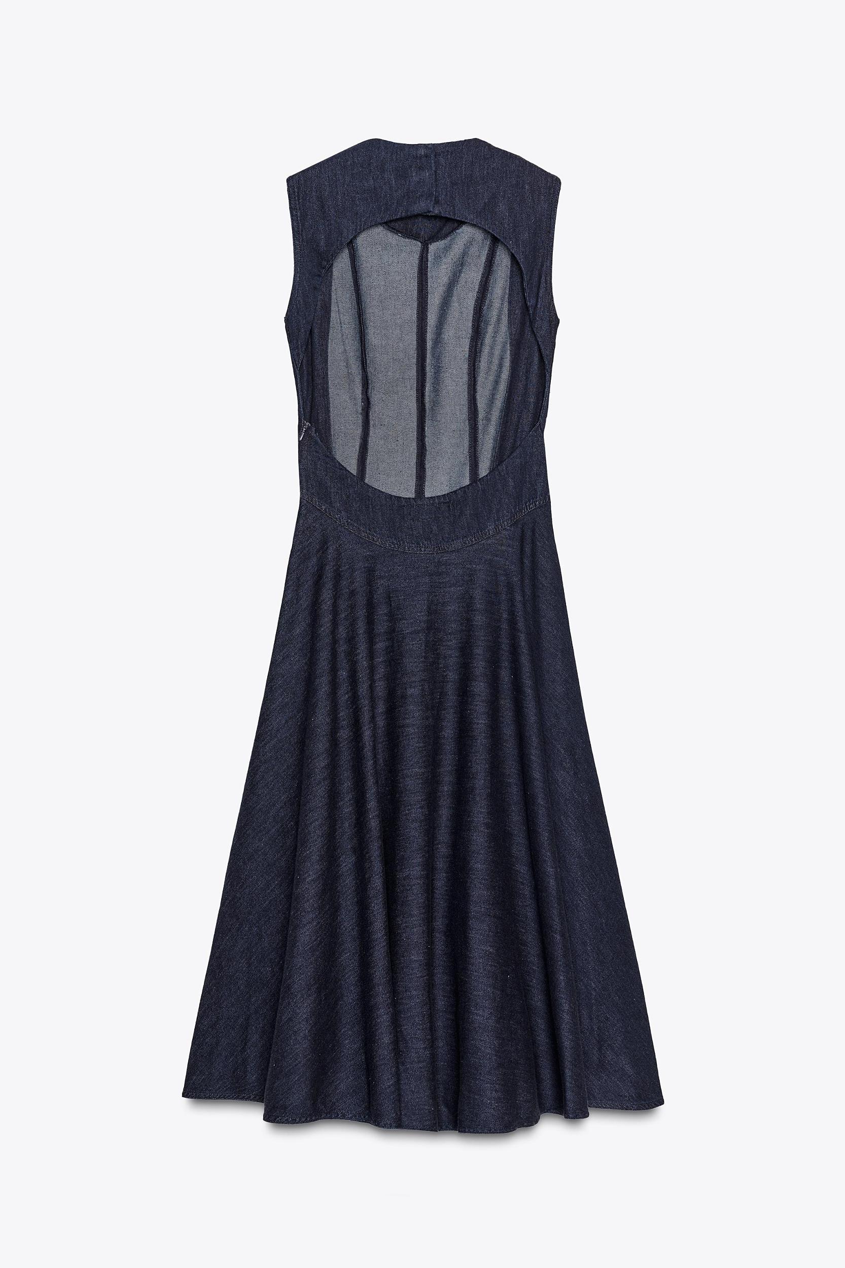 ZW COLLECTION DENIM MIDI DRESS Product Image
