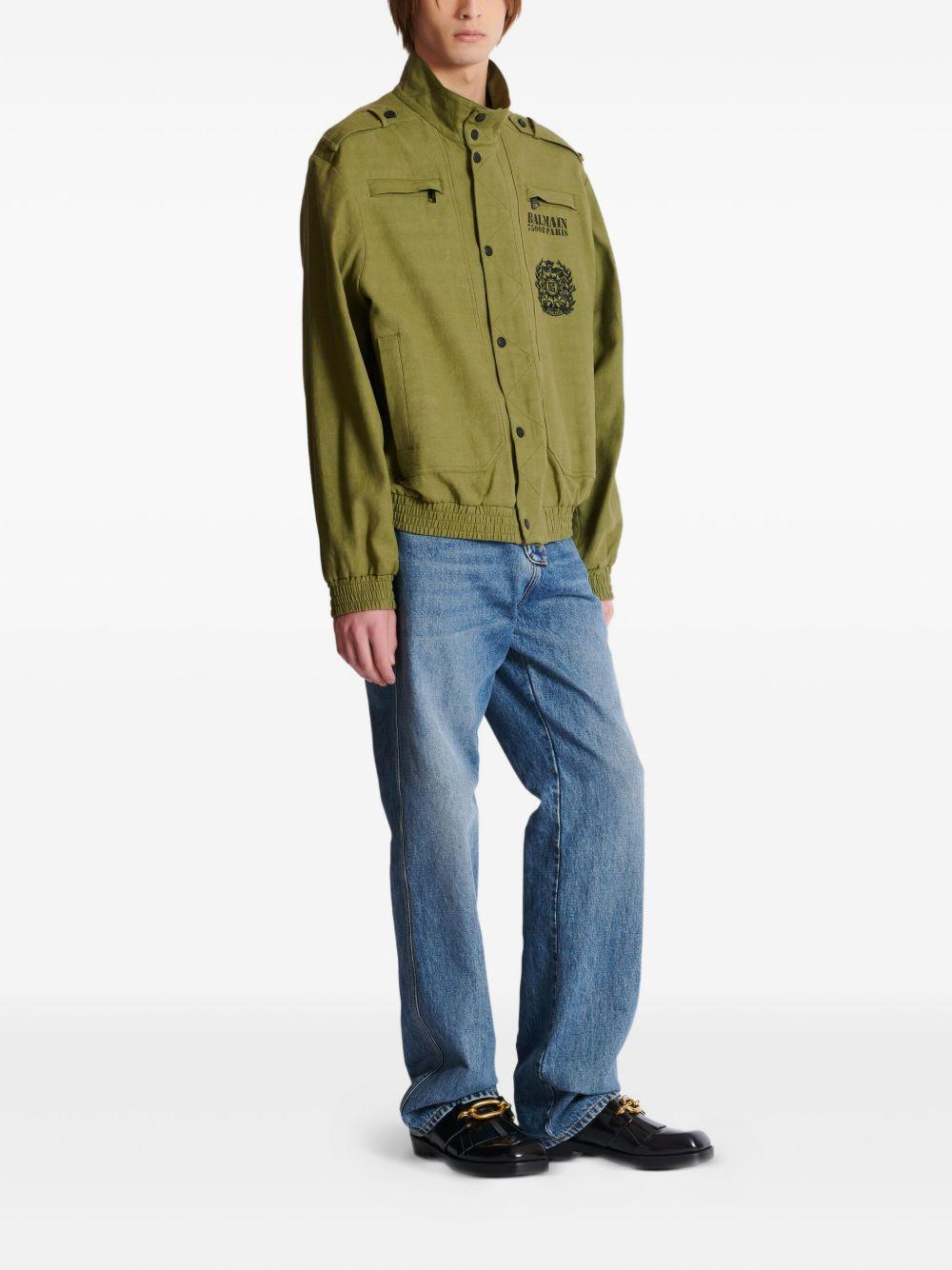 logo-print jacket Product Image