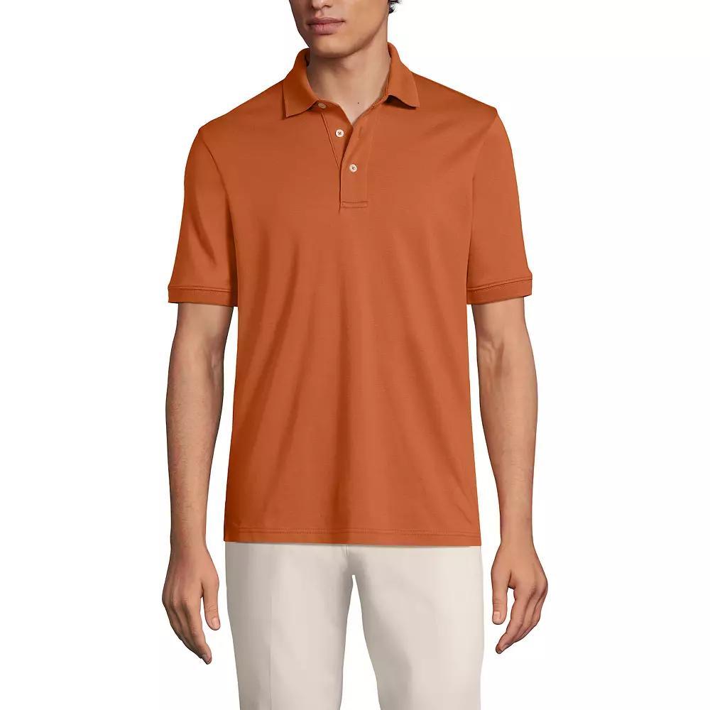 Big & Tall Lands' End Super Soft Supima Polo, Men's, Size: XXL Tall, Pale Grey Blue Product Image