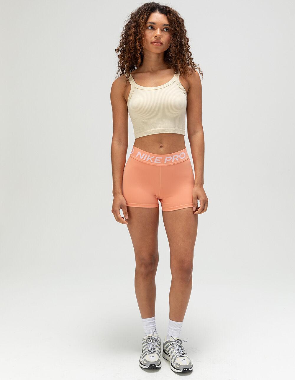 NIKE Pro Womens Compression Shorts - SUNBAKED Product Image