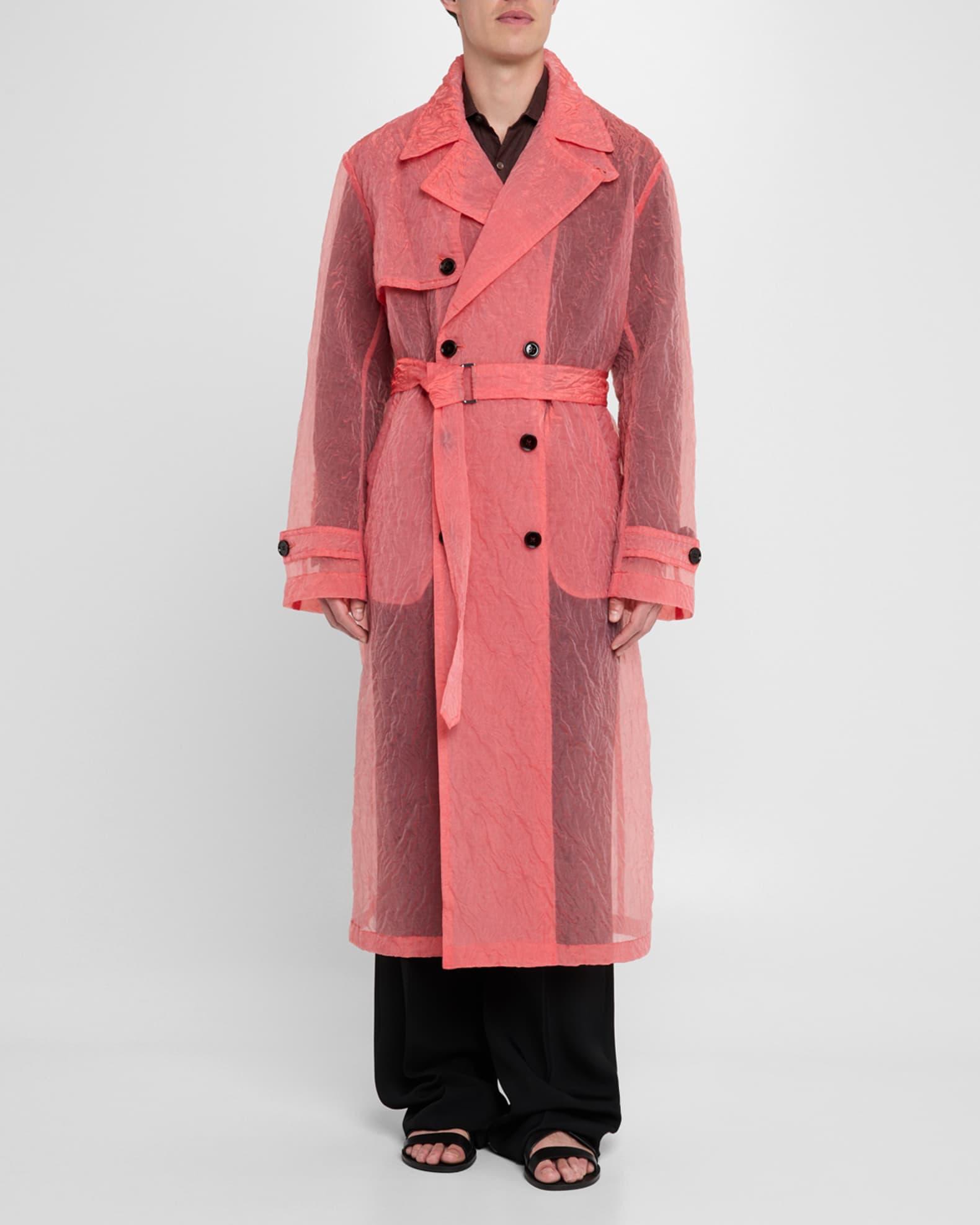 Men's Ralphie Semi-Sheer Trench Coat Product Image