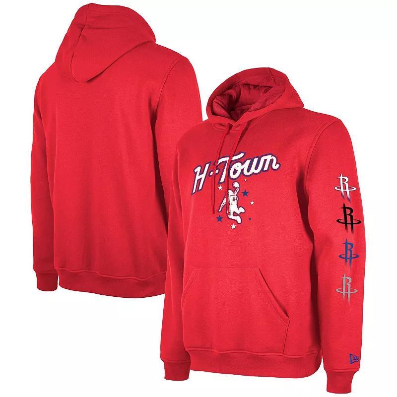 Men's New Era Red Portland Trail Blazers 2023/24 City Edition Big & Tall Pullover Hoodie, Size: 2XB Product Image