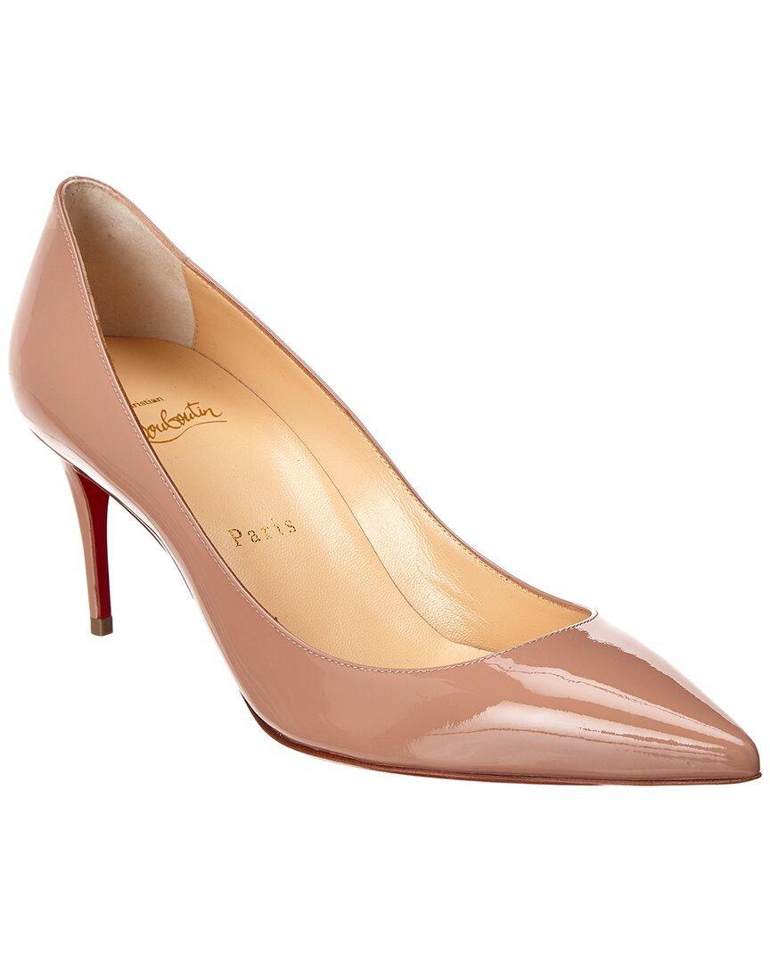 Kate Pointed Toe Patent Leather Pump In Brown Product Image