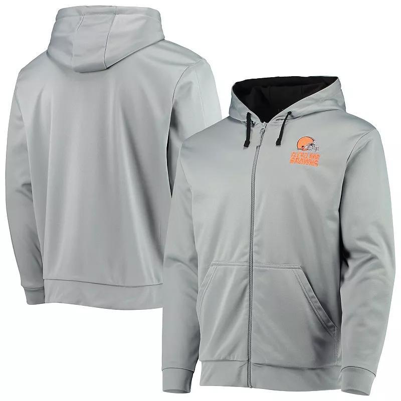 Mens Dunbrooke Gray/Black Cleveland Browns Apprentice Full-Zip Hoodie Product Image