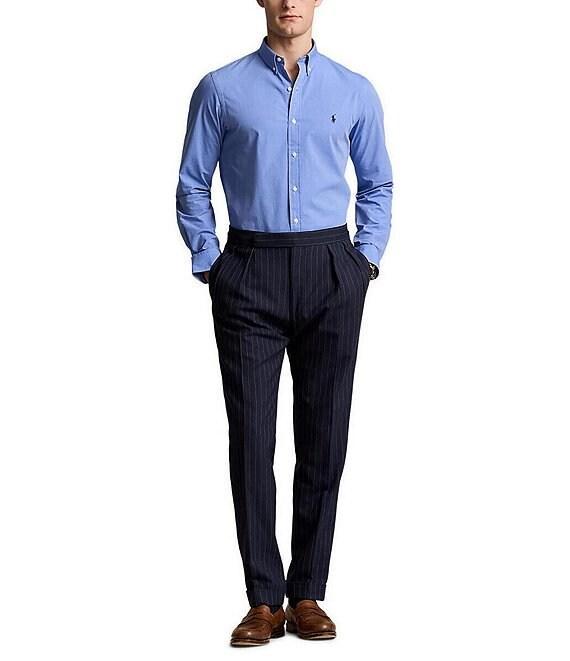 Polo Ralph Lauren Slim-Fit Stretch End-on-End Long Sleeve Woven Shirt Product Image