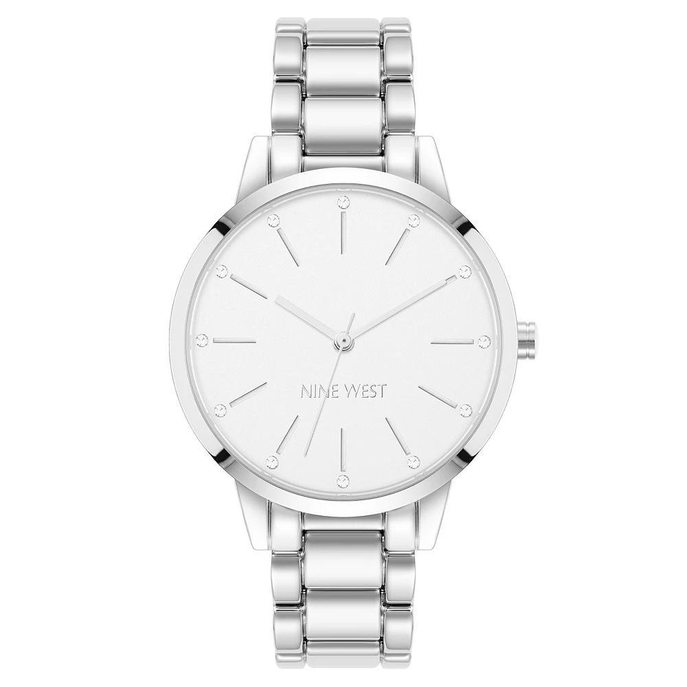 Nine West Women's Polished Bracelet Watch, Size: 36MM, Silver Product Image
