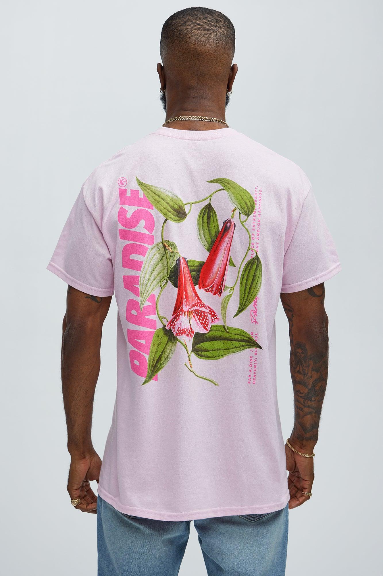 Tropical Paradise Short Sleeve Tee - Pink Product Image