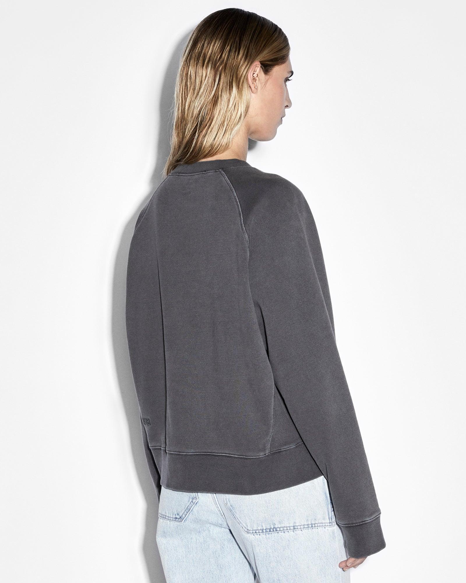 FEELS GOOD RAGLAN CREW CHARCOAL Female Product Image