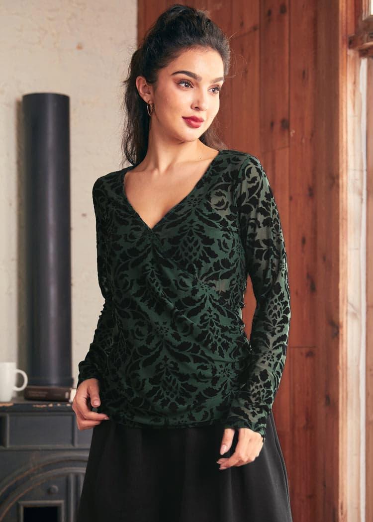 Vintage Vagabond V-Neck Top Product Image