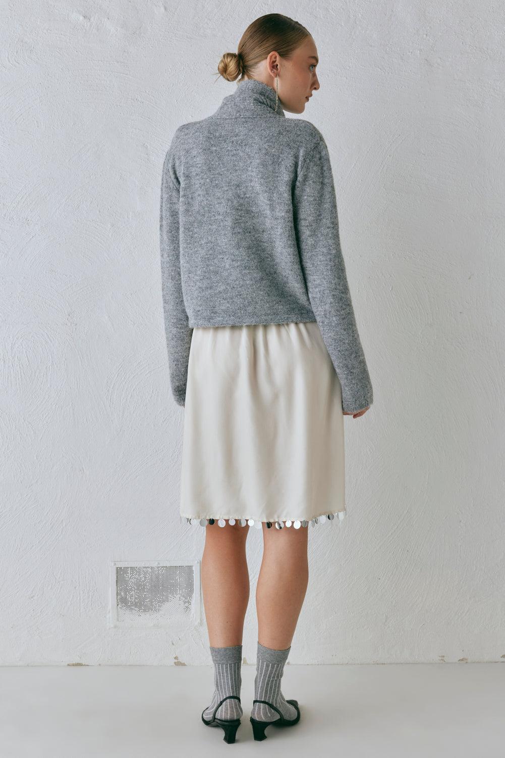 Sable Knit Cardigan Grey Product Image