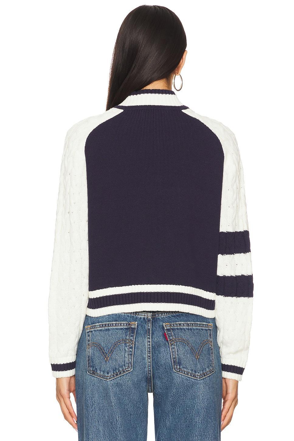 Cable Sleeve Knit Bomber Central Park West Product Image