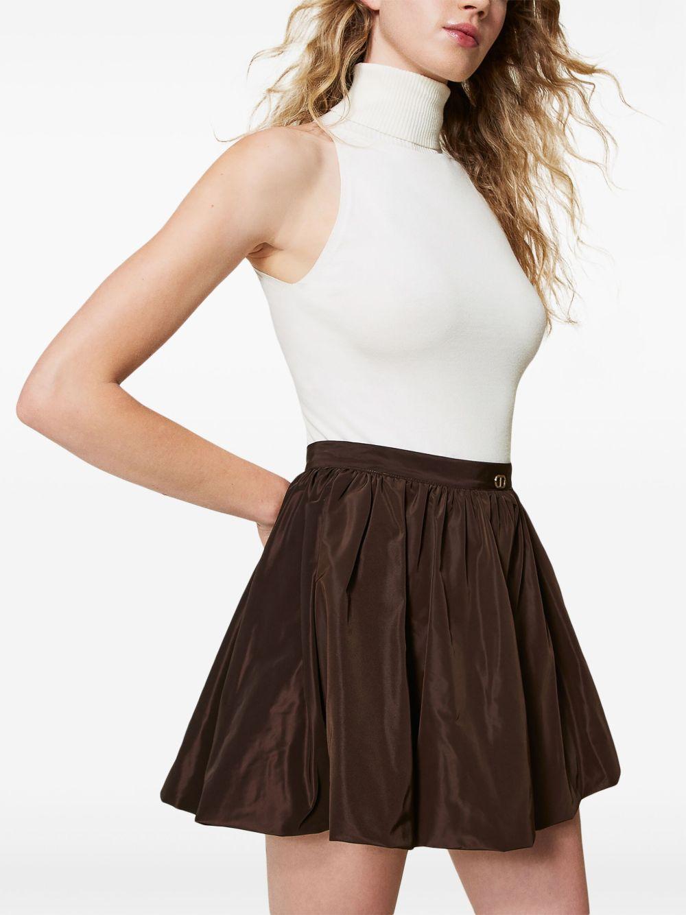 taffeta puffball mini skirt Product Image