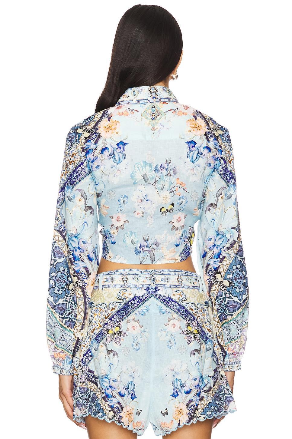 Cropped Wrap Shirt Camilla Product Image