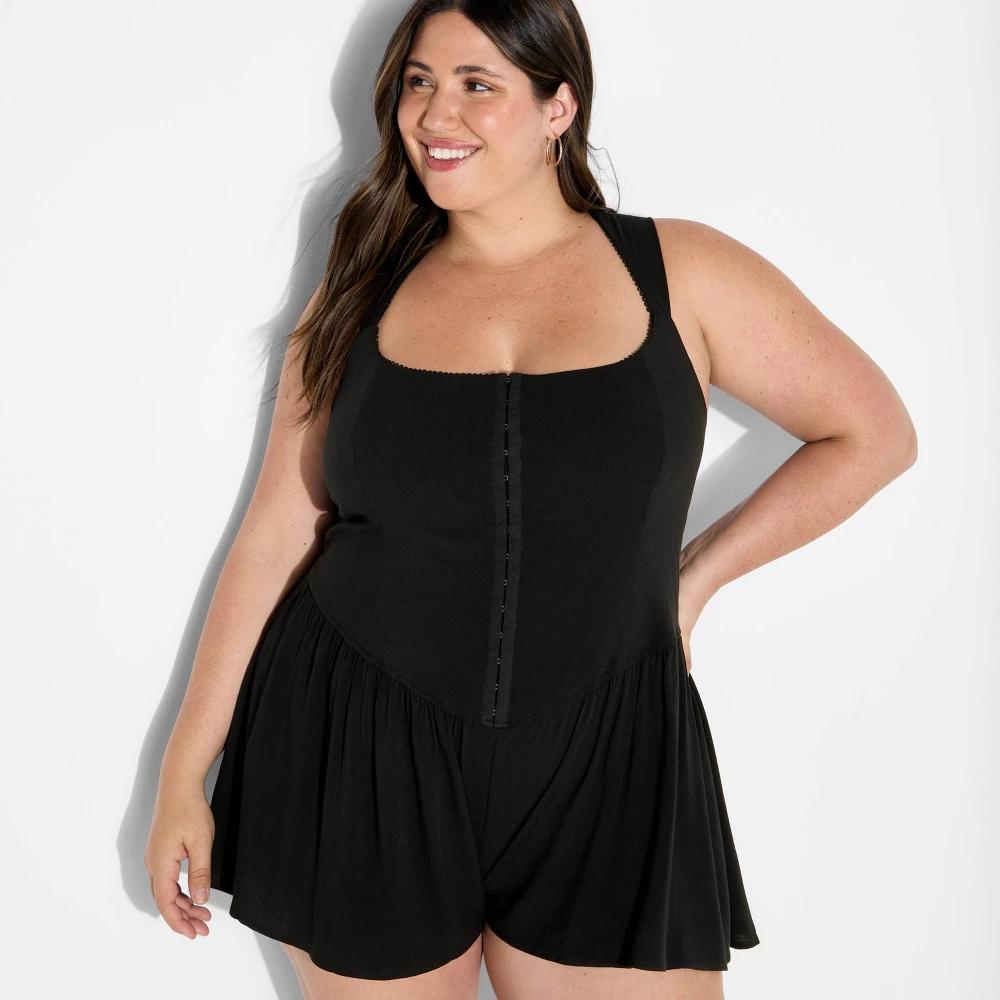 Women's Hook and Eye Romper - Wild Fable™ Product Image