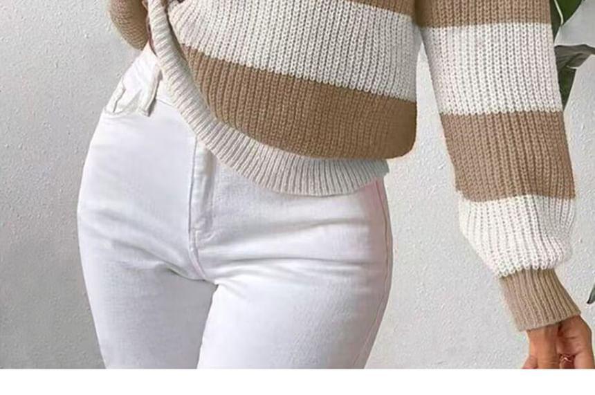 Crewneck Striped Sweater Product Image