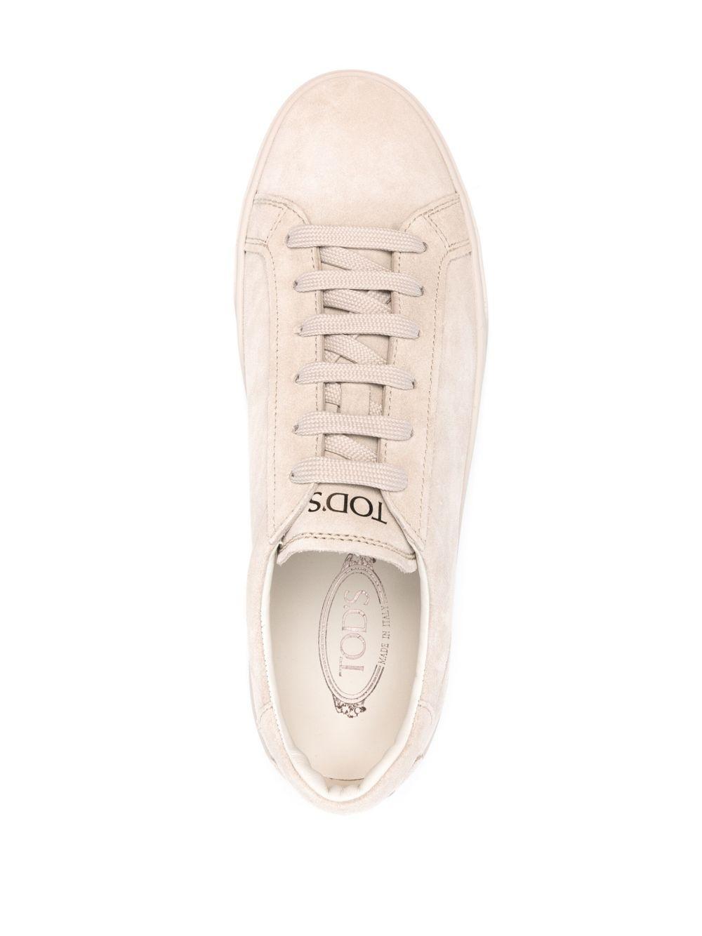 logo-print suede sneakers Product Image