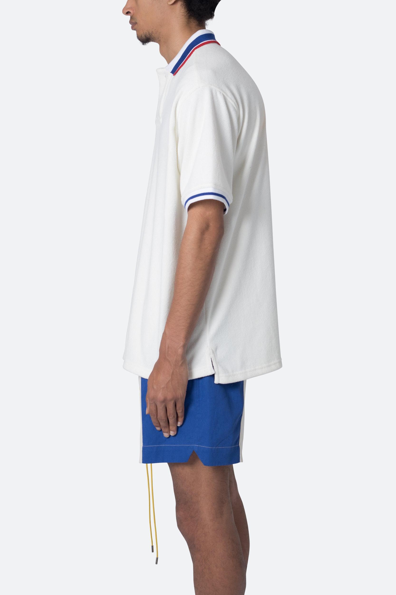 Terry Polo Shirt - Off White Product Image