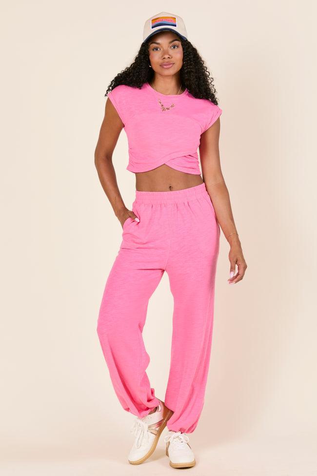 Tinley Pink Lounge Jogger Pants Product Image