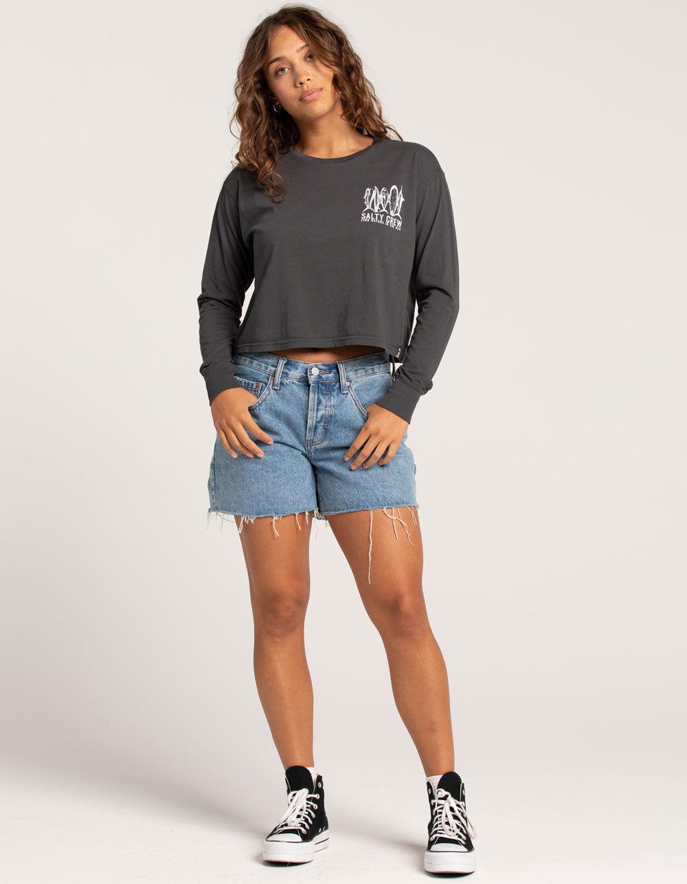 SALTY CREW Lateral Line Womens Crop Tee Product Image