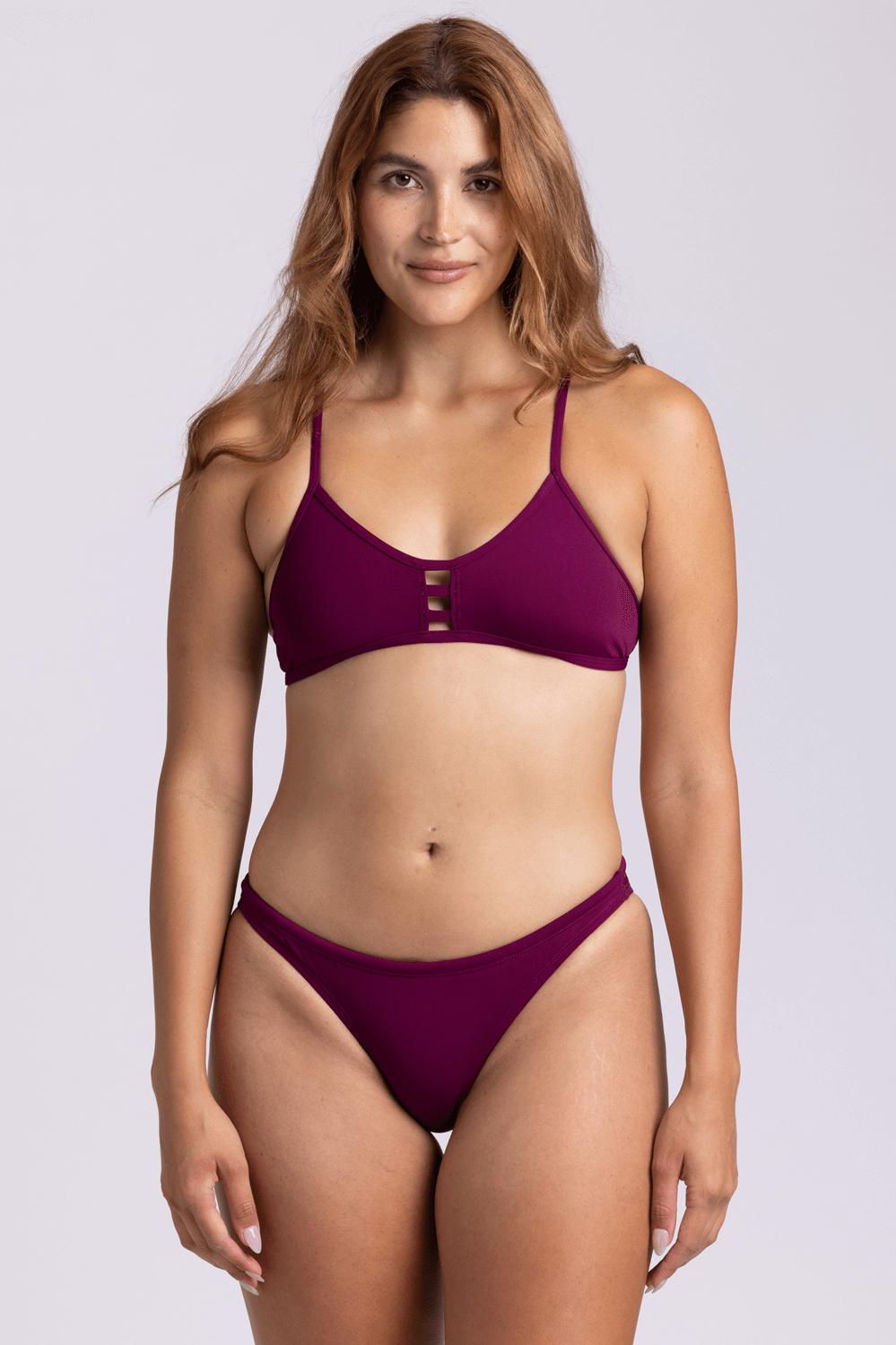 Europe Bikini Bottom - Cabernet Female Product Image