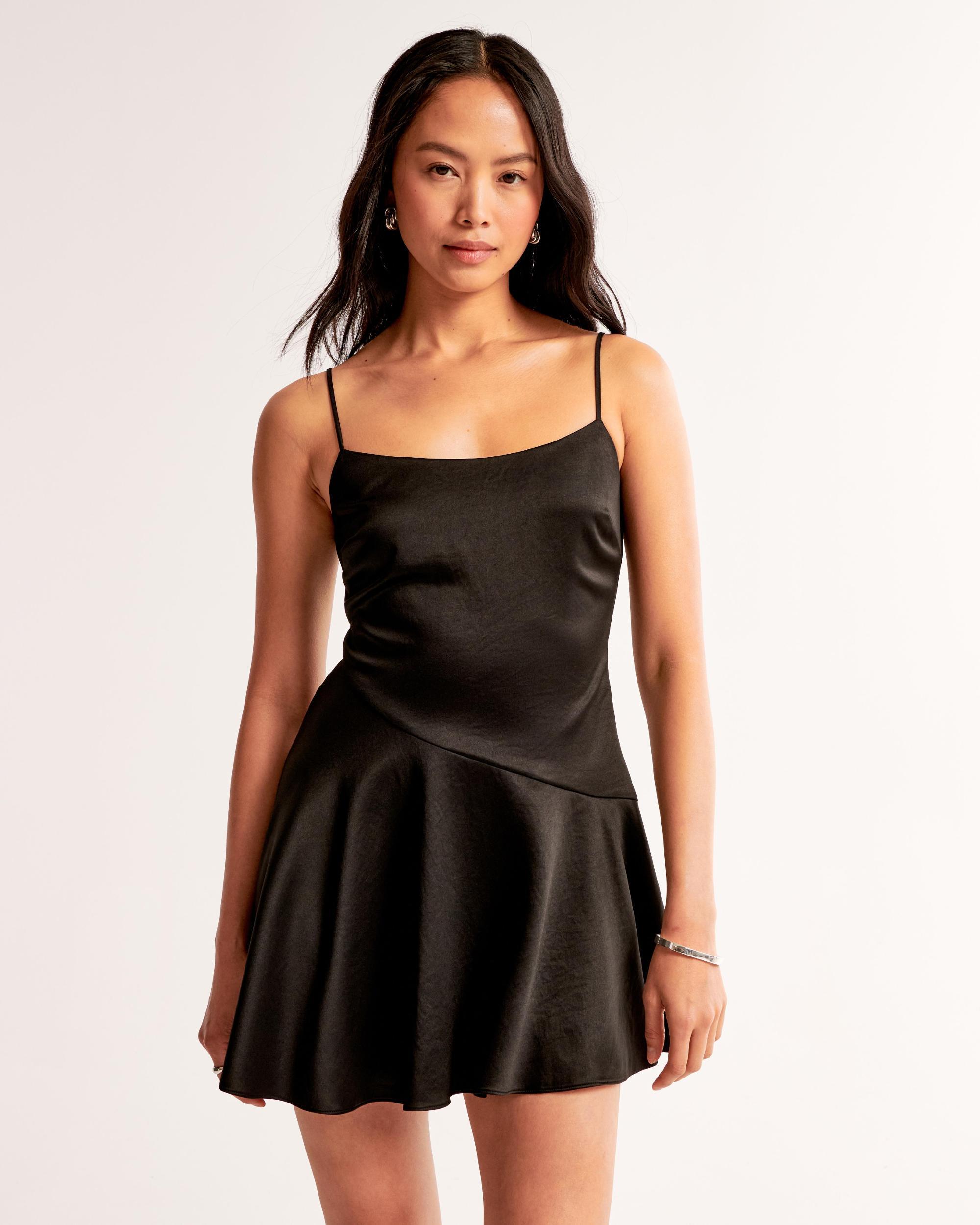 Asymmetrical Hem Mini Dress Product Image