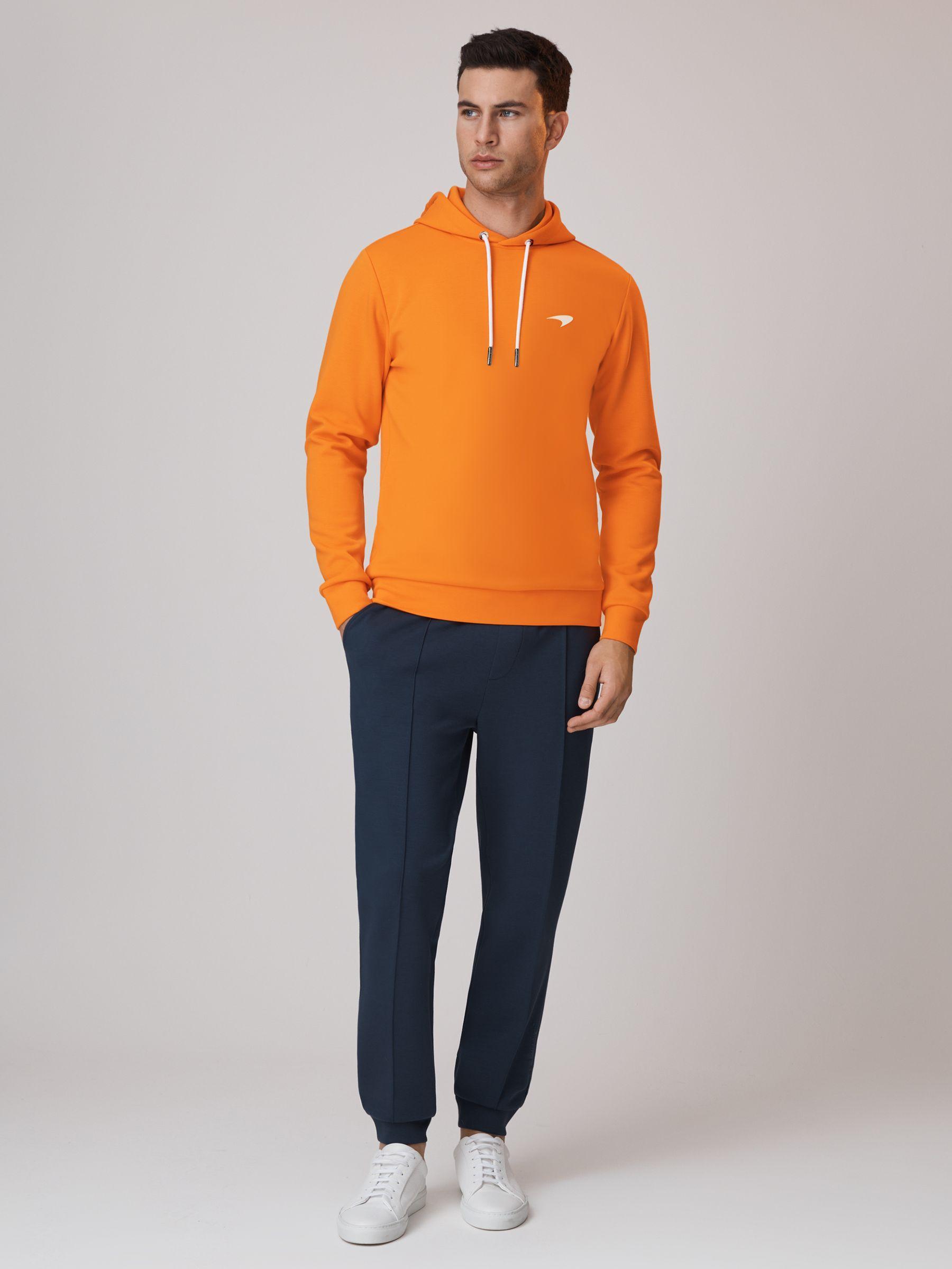 McLaren F1 Interlock Jersey Hoodie in Papaya Product Image
