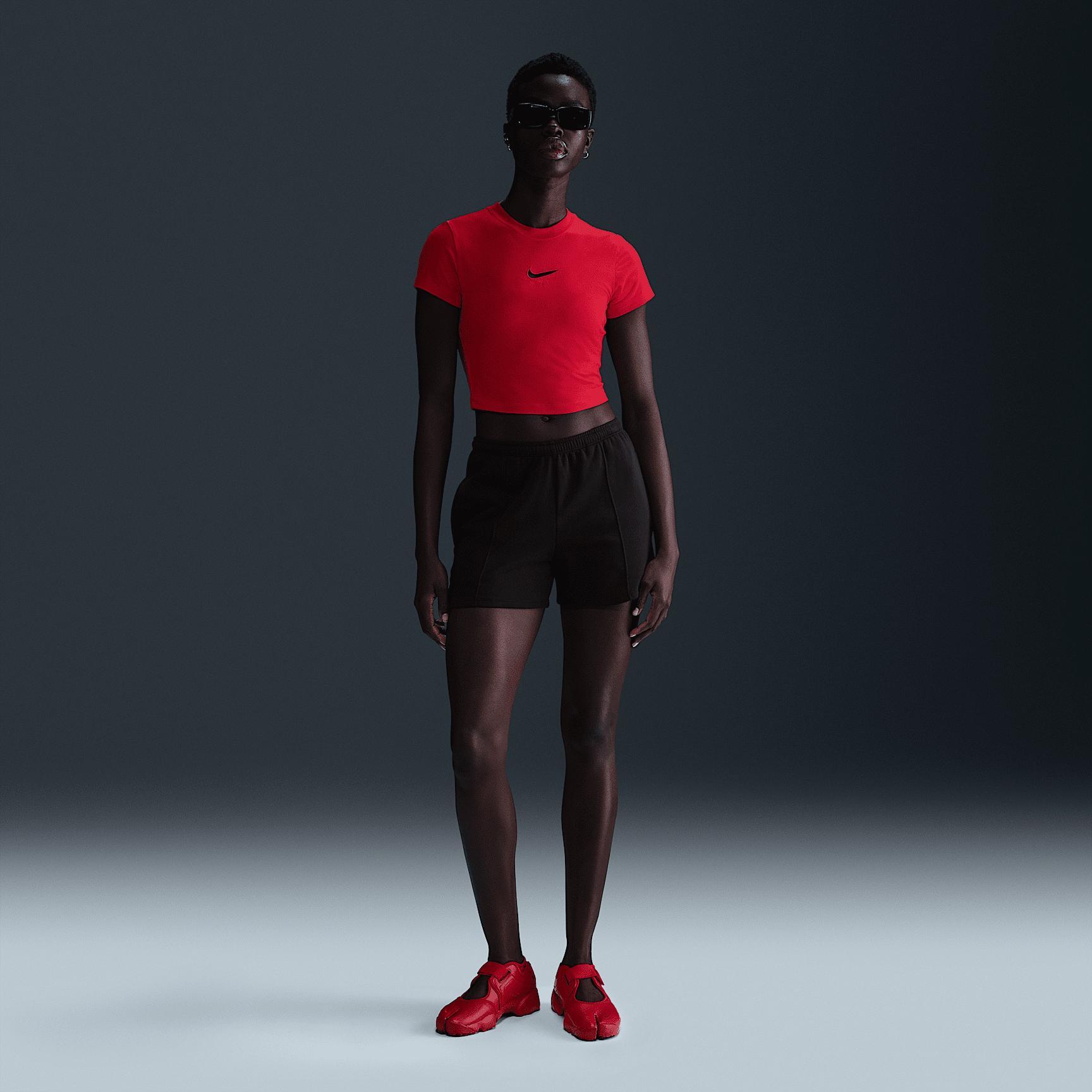 Women's Nike Sportswear Chill Knit Slim Cropped Graphic T-Shirt Product Image