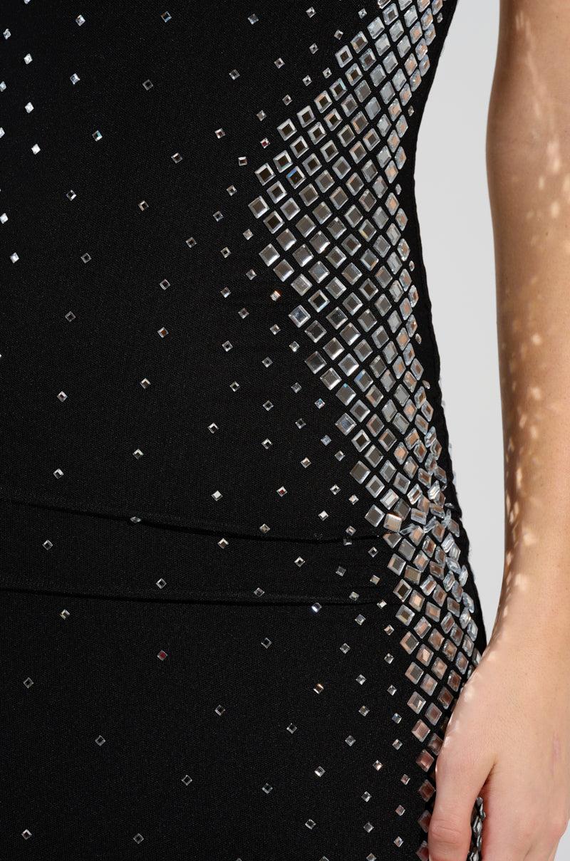 SHOW STOPPER RHINESTONE MAXI DRESS Product Image