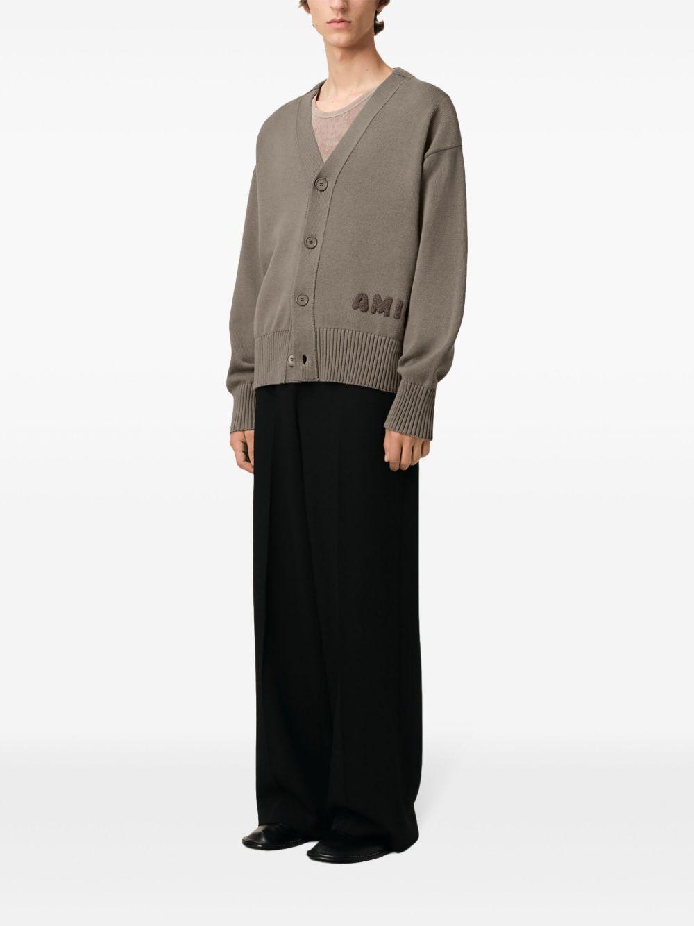 Ami embroidered cardigan Product Image