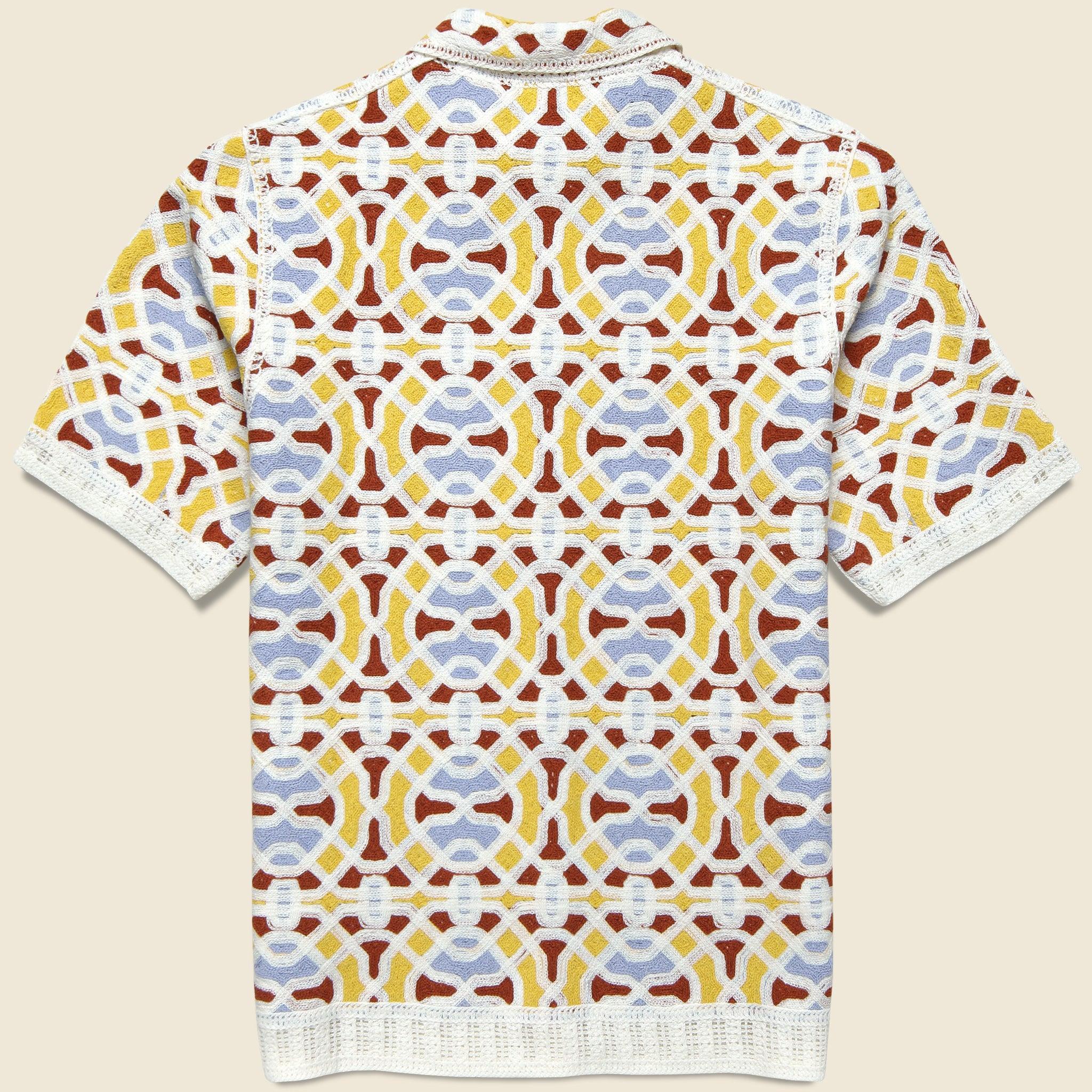 Dorset Crochet Shirt - Ecru Product Image