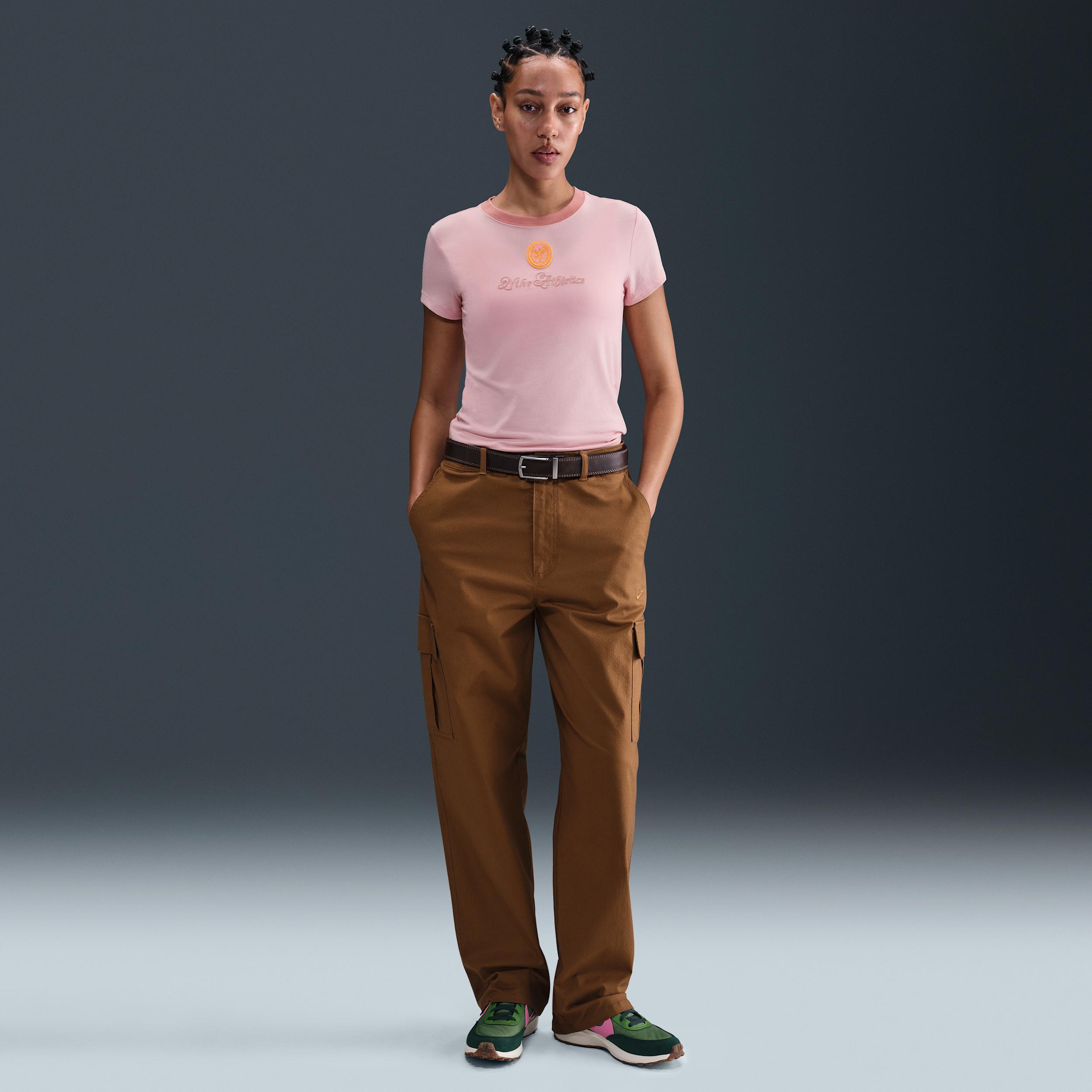 Women's Nike Sportswear Chill Knit Slim Cropped Graphic T-Shirt Product Image