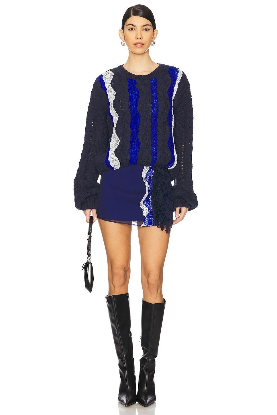 Mini Skirt With Ruffles And Lace Detail Vaillant Product Image