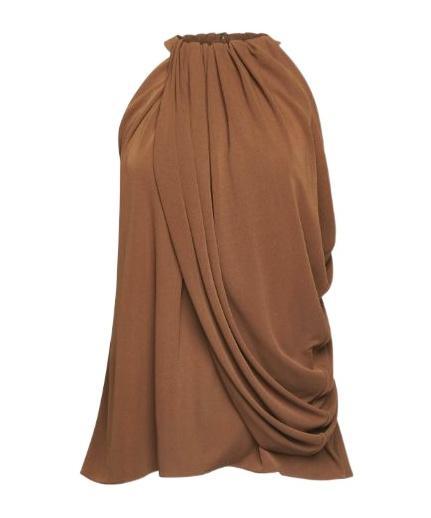 JW ANDERSON Twisted Halterneck Top In Brown Product Image