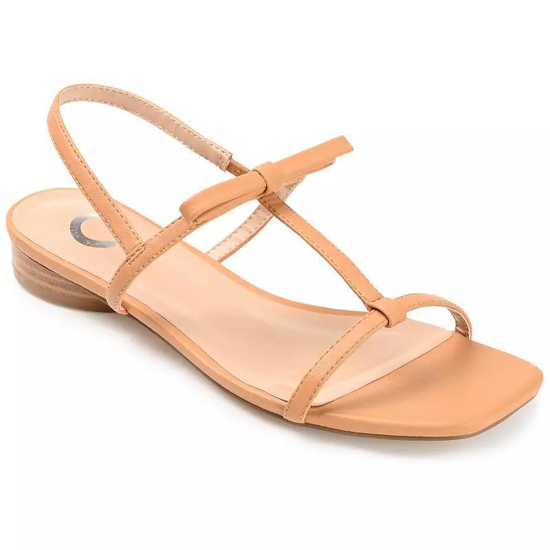 Journee Zaidda Women's T-Strap Sandals, Size: 6, Pink Product Image
