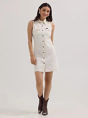 Women's Western Snap Shift Dress Product Image