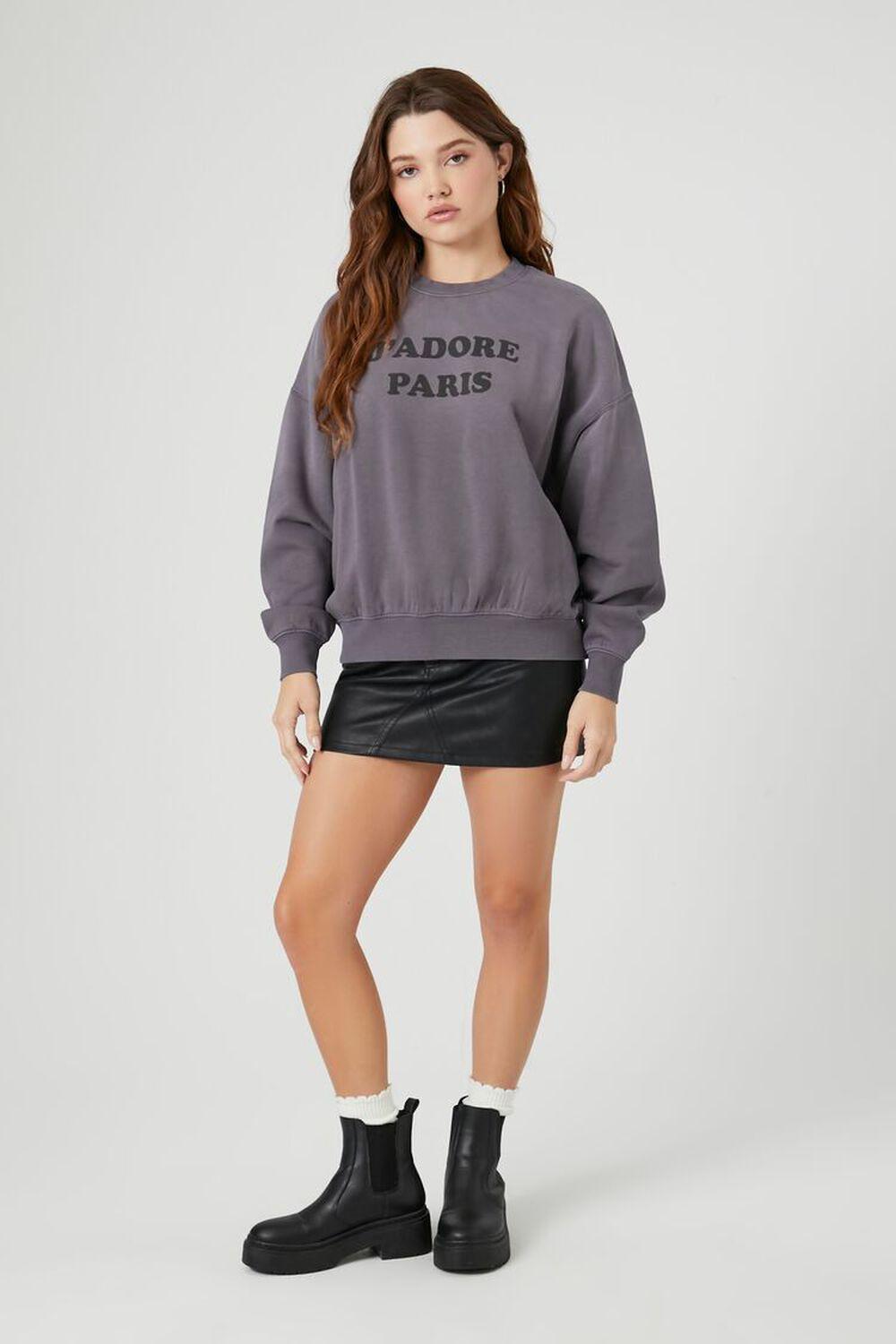 French Terry Paris Graphic Pullover | Forever 21 Product Image