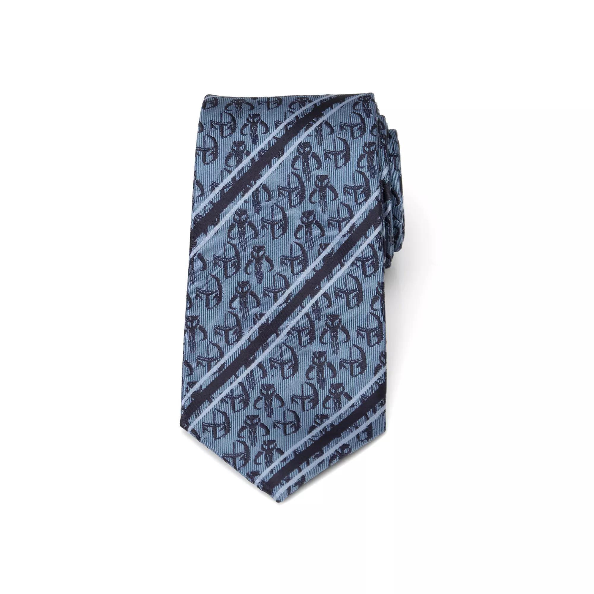 Men's Star Wars The Mandalorian Tie, Blue Stripe Product Image