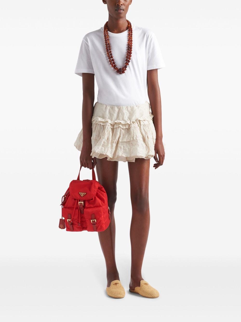 crinkled ruffled miniskirt Product Image