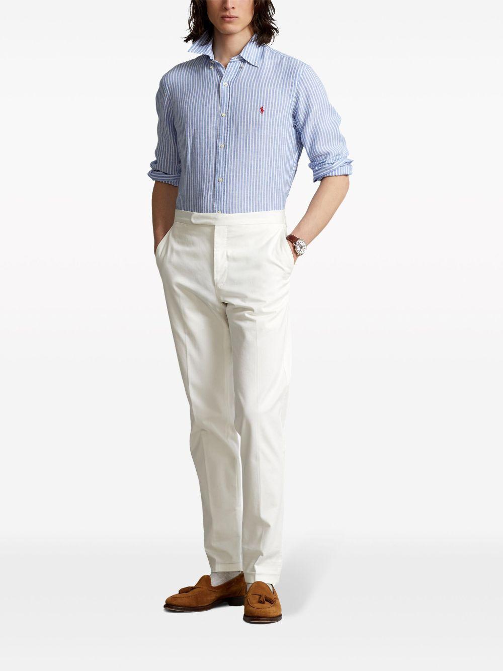 Polo Pony-embroidered linen shirt Product Image