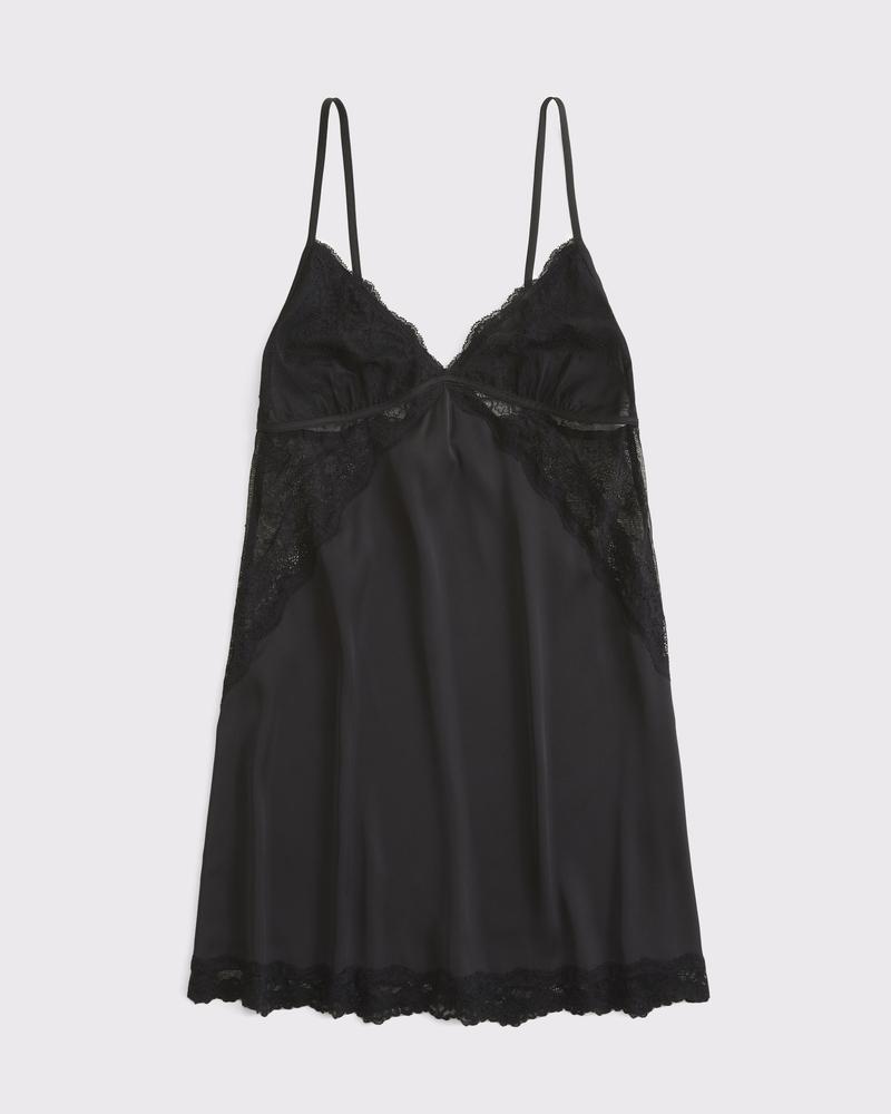 Sheer Lace-Trim Nightie Product Image