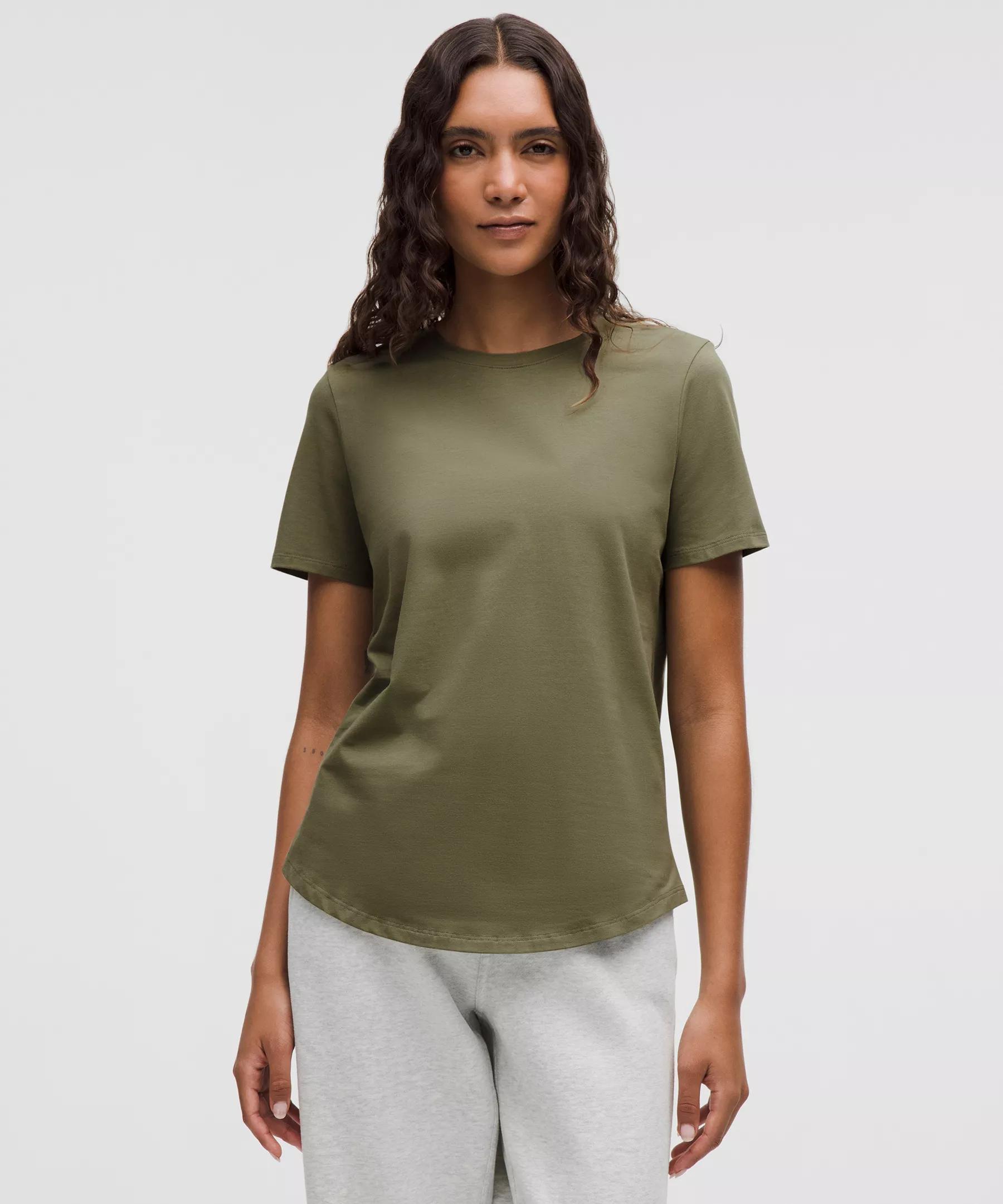 Love Curved-Hem Crewneck T-Shirt Product Image