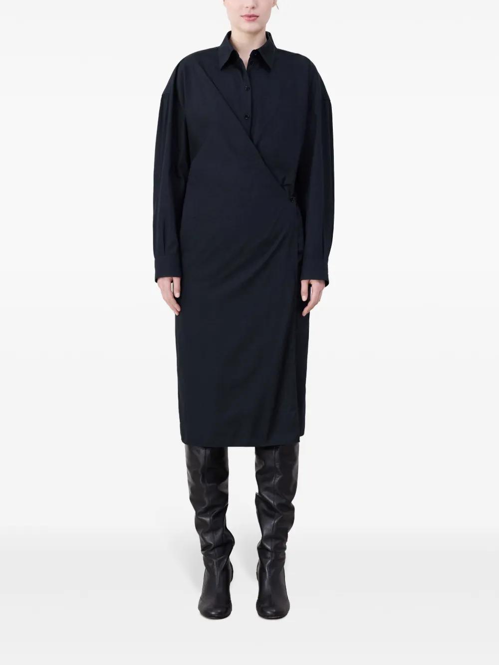 twist-detailing midi dress Product Image