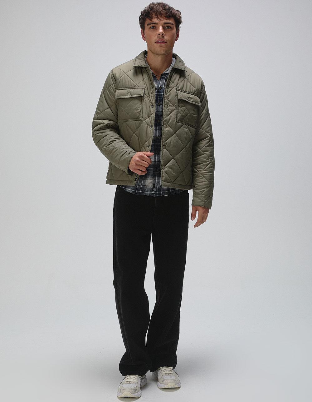 RSQ Mens Quilted Nylon Jacket - BLACK Product Image