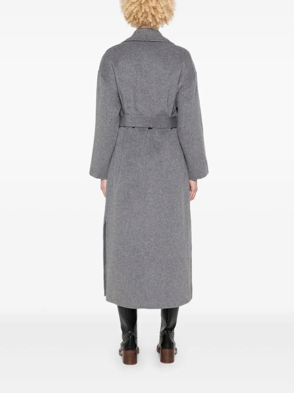 belted double-faced coat  Product Image