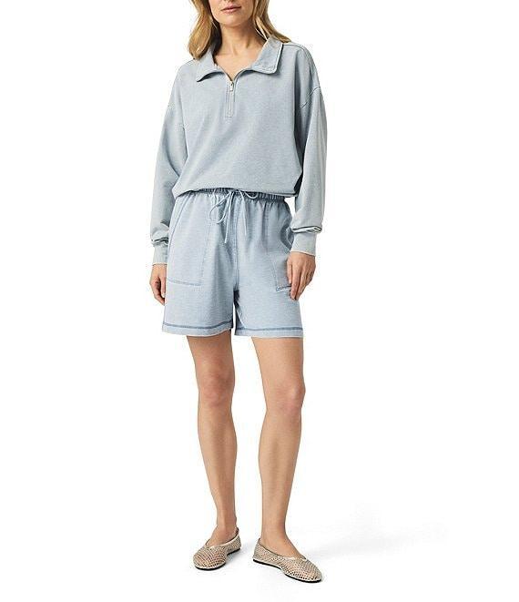 Splendid Terry Knit Drawstring Mid Rise Lounge Shorts Product Image