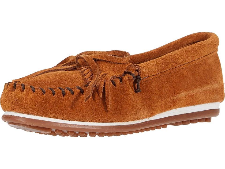 Minnetonka Kilty Plus Bow Detail Suede Moccasins Product Image